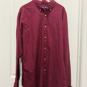 Polo Men's Red Checkered Shirt